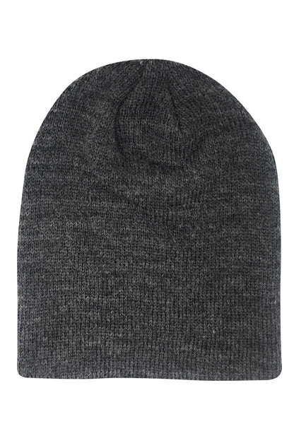 Casaba Winter Double Layer Beanies Toboggan Washed Skull Caps Hats for Men Women-Black-