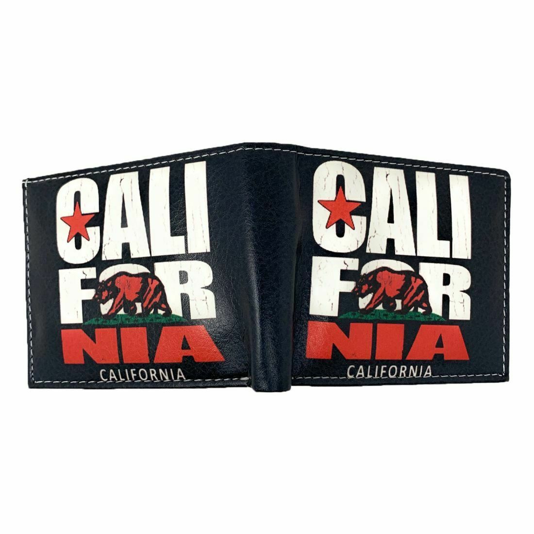 California Cali Bear Bifold Wallets In Gift Box Mens Womens Kids-Star-