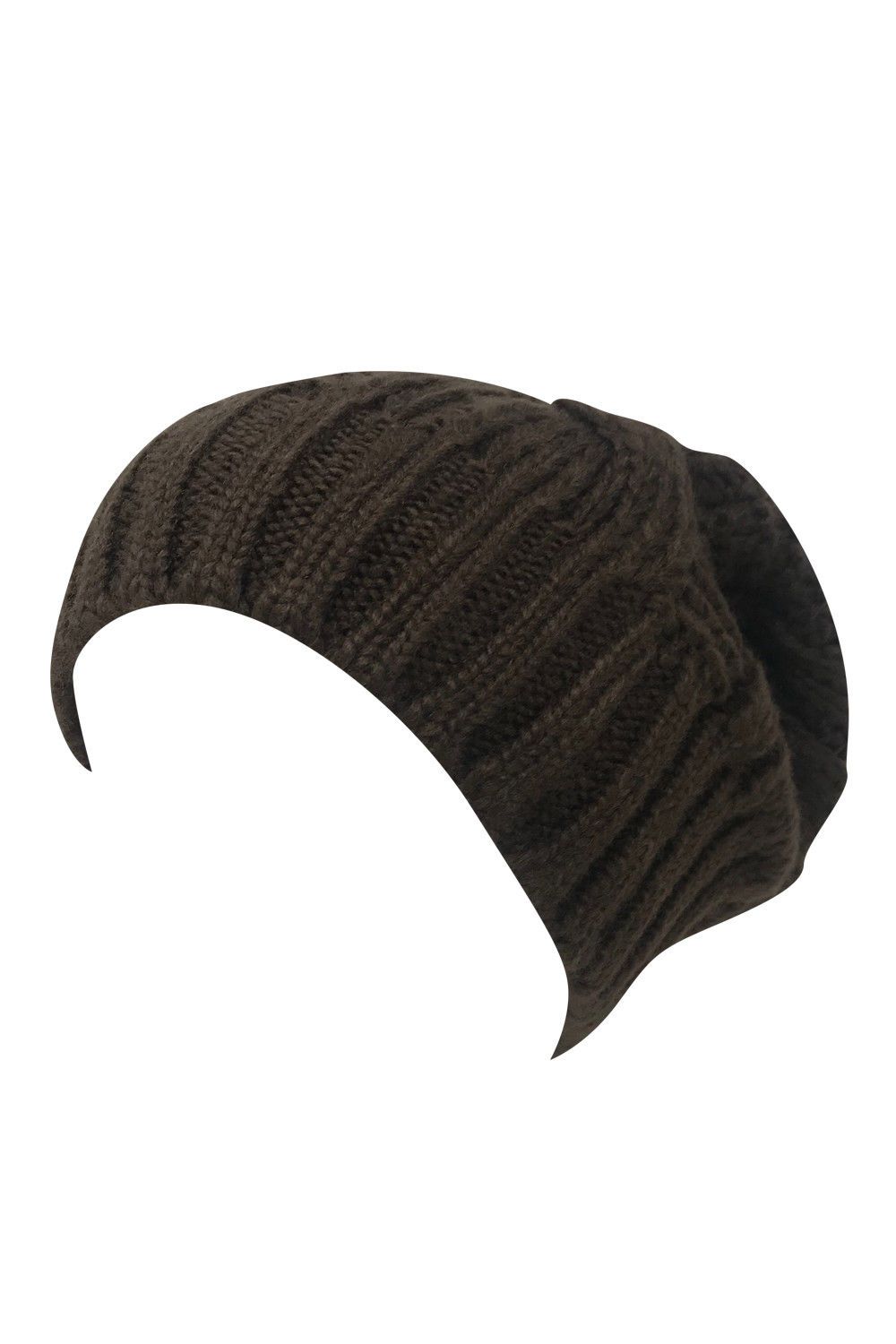 Casaba Warm Beanies Cable Knit Braided Slouch Long Hats Caps for Men Women-Black-