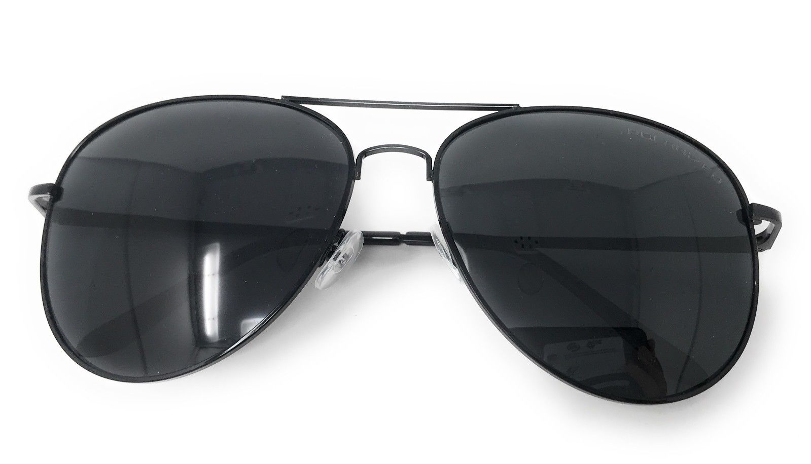 Classic Polarized Sunglasses Club Aviator Bamboo Sports Mirror Men's Women's-Black (lens) Black (frame)-