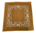 1 Dozen Paisley Printed Bandanas 100% Cotton Cloth Scarf Wrap Washable-Cocoa Brown-