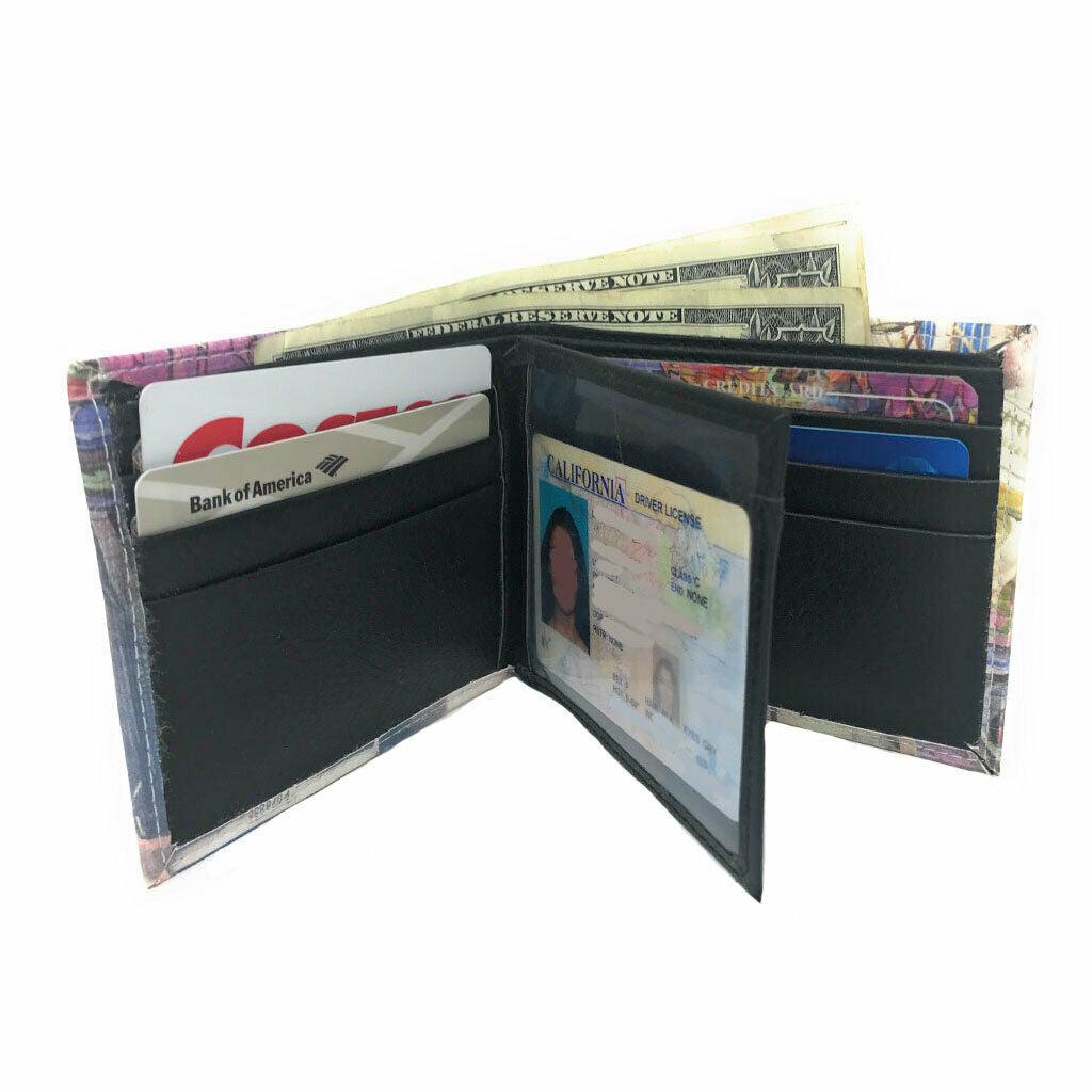 Urban Trendy NY Fashion Bifold Printed Wallets In Gift Box Mens Womens Kids-LL-BLM-