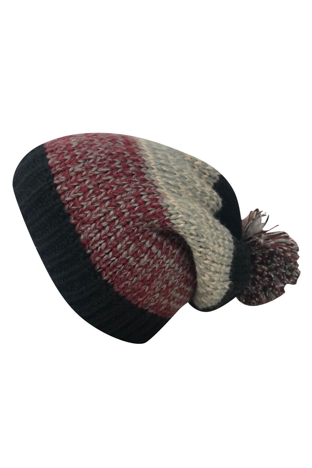 Casaba Festive Warm Winter Beanies Toboggan Pom for Men Women Thick Caps Hats-Black-