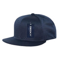 Decky Mesh Jersey Flat Bill Snapbacks Hats Caps Unisex-Navy-