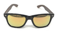 Classic Polarized Sunglasses Club Aviator Bamboo Sports Mirror Men's Women's-Pink Mirror / Dark Bamboo-