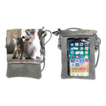 Empire Cove Designer Crossbody Bag with Clear Touchscreen Window Wallet Pouch-Cat/Dog Multicolor-