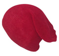 Casaba Stylish Long Slouch Beanies for Men Women 12 inch Skull Cap Toboggan Hat-Red-