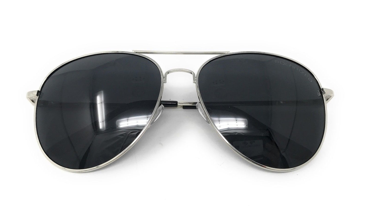 Classic Polarized Sunglasses Club Aviator Bamboo Sports Mirror Men's Women's-Black (lens) Black (frame)-