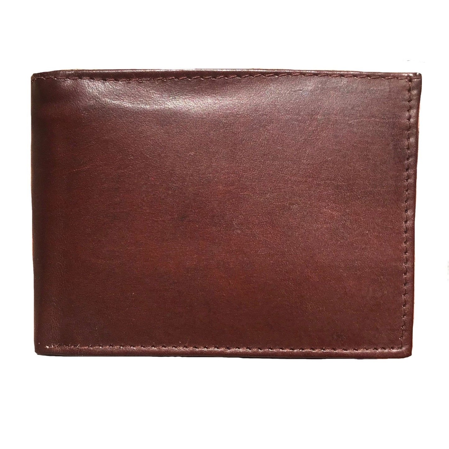 Casaba Genuine Leather Bifold Wallets Cash Slots ID Coin Key Pocket Mens Womens-Black (Double ID)-
