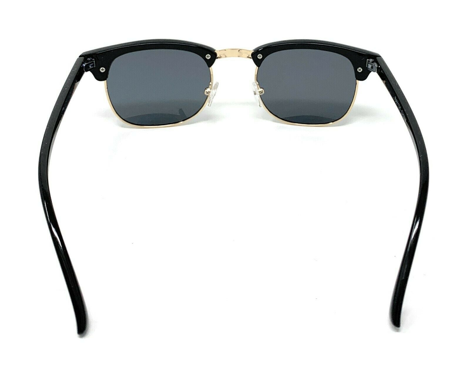 Classic Club Sunglasses Black Lens Black Gold Tortoise Mens Womens UV Protection-Black/Silver (RAY 125)-