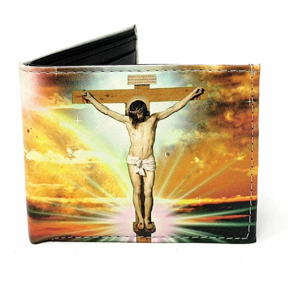 Christian Jesus Bifold Wallets In Gift Box Mens Womens Kids-LL-FATIMA-