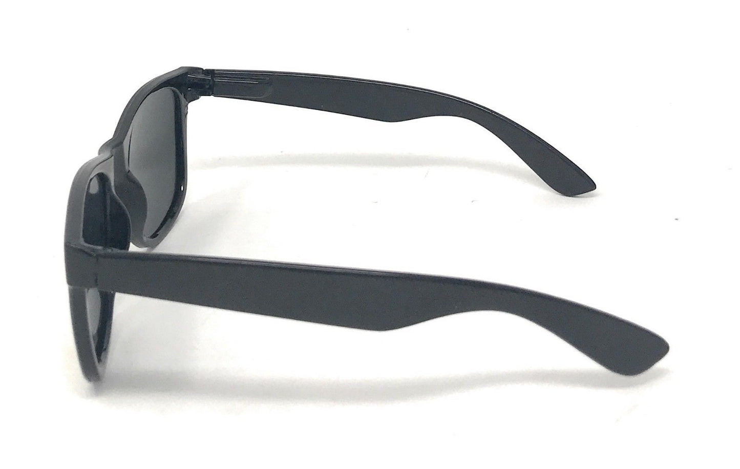Polarized Sunglasses Classic Way Bamboo Mirror Mens Womens Teens-Black (lens) Black (frame)-