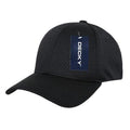 Decky Mesh Jersey Flex Structured Dad Baseball Hats Caps Unisex-Black-