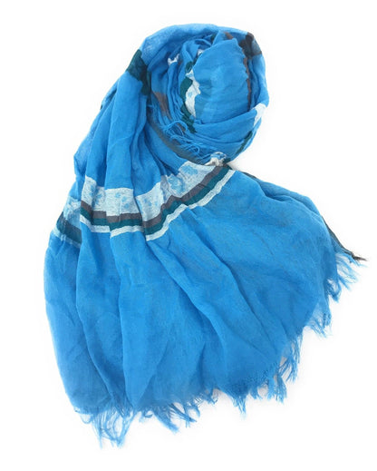 Casaba Striped Print Designer Womens Scarves Scarf Shawl Lightweight Sheer Wrap-Brown-