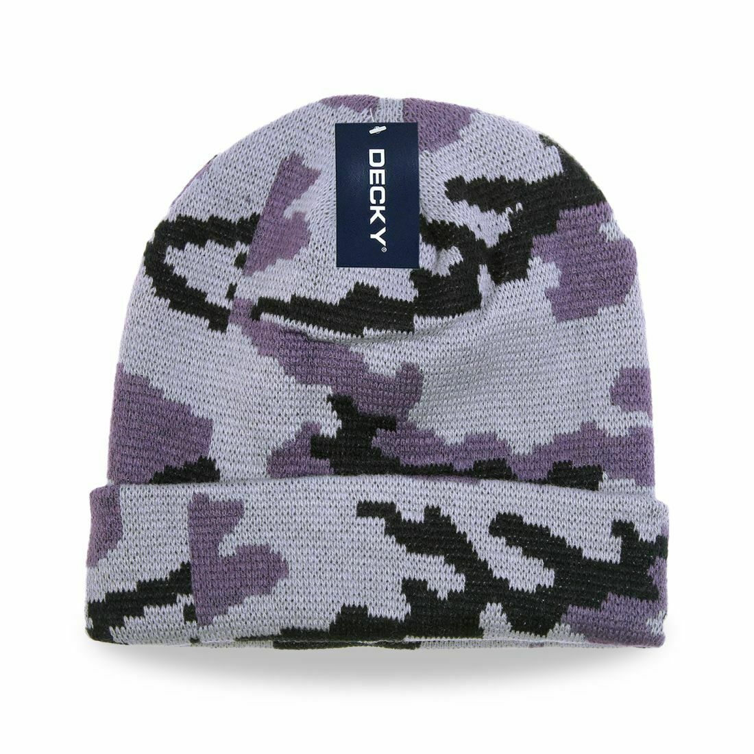 Decky Camo Long Beanies Cuffed For Everyday Wear-Urban-