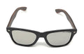 Classic Polarized Sunglasses Club Aviator Bamboo Sports Mirror Men's Women's-Silver Mirror / Dark Bamboo-