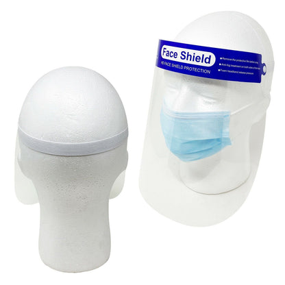 [Combo Pack] 100 Face Mask and 2 Face Shields | 3-Ply Mouth Nose Cover-