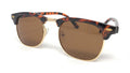 Classic Polarized Sunglasses Club Aviator Bamboo Sports Mirror Men's Women's-Brown Tortoise (Lens/Frame) Club-