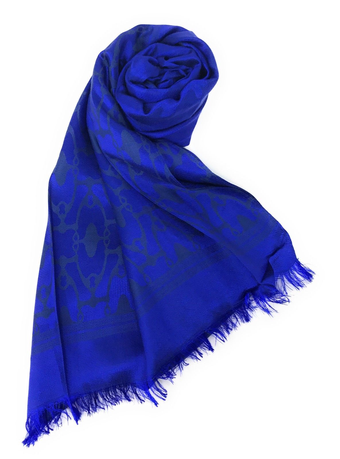 Casaba Womens Royal Elegant Formal Silk Feel Scarves Scarf Shawl Light Wrap-Blue-