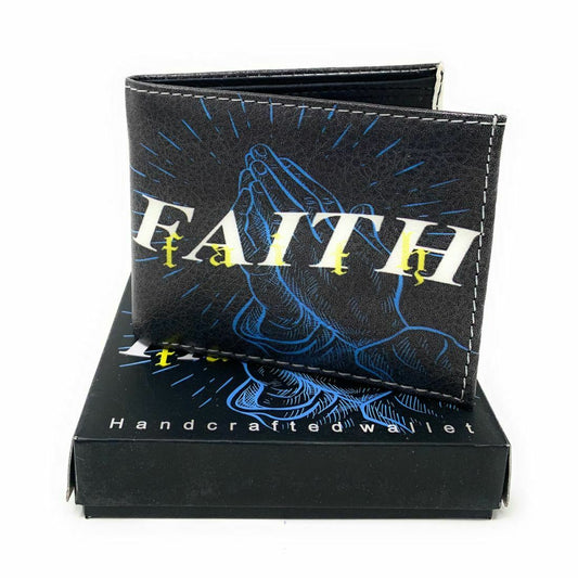 Christian Jesus Bifold Wallets In Gift Box Mens Womens Kids-LIM-VL568-FAITH-