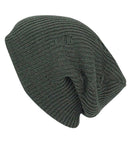 Casaba Winter Beanies Vintage Ripped Double Layer Slouch Caps Hats Men Women-Olive- 7 image