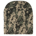 Warm Winter Hat Beanies Long Cuffed Short Uncuffed Solid Colors Camouflage Camo-Digital Gray Camo-Uncuffed-