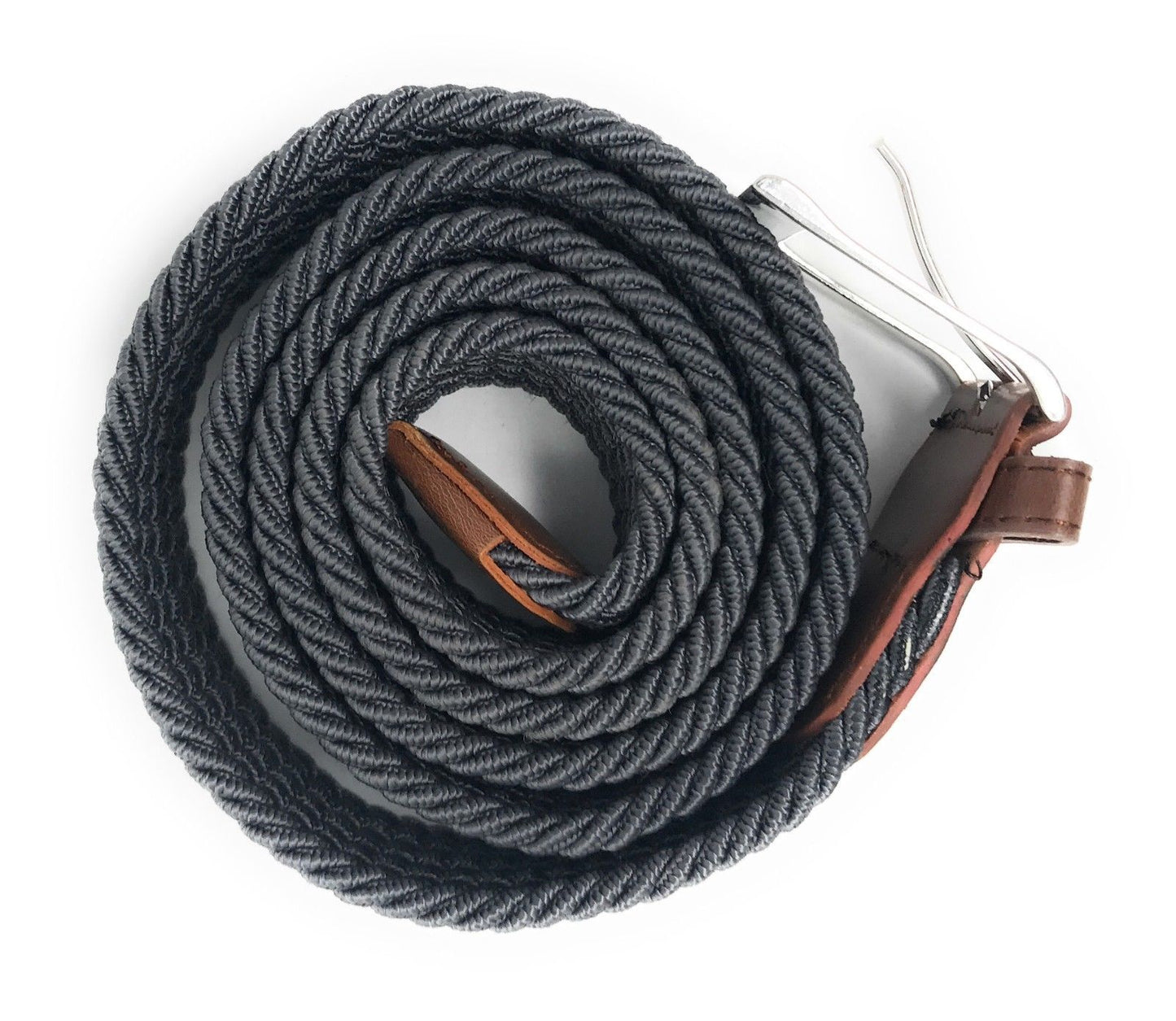 Casaba Stretch Braided Golf Belts Woven Elastic Adjustable Fit Mens Womens-Olive-Small-