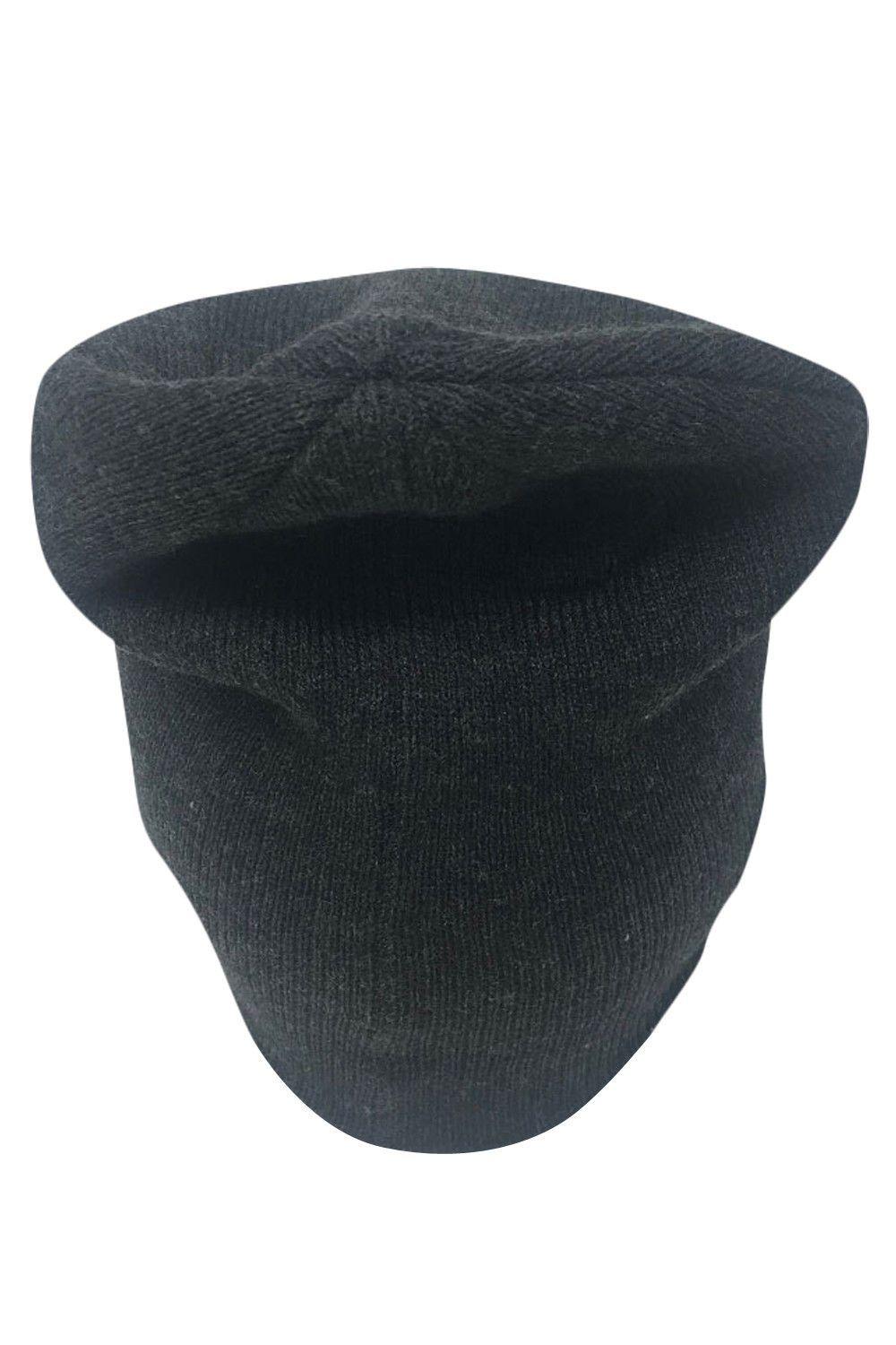 Casaba Warm Winter Beanies Glasses Embroidery Toboggans Caps Hats for Men Women-Black-