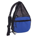 Large Big Backpack Rucksack Sack Pack Bag Zippered 11x18 Inch-Royal/Black-