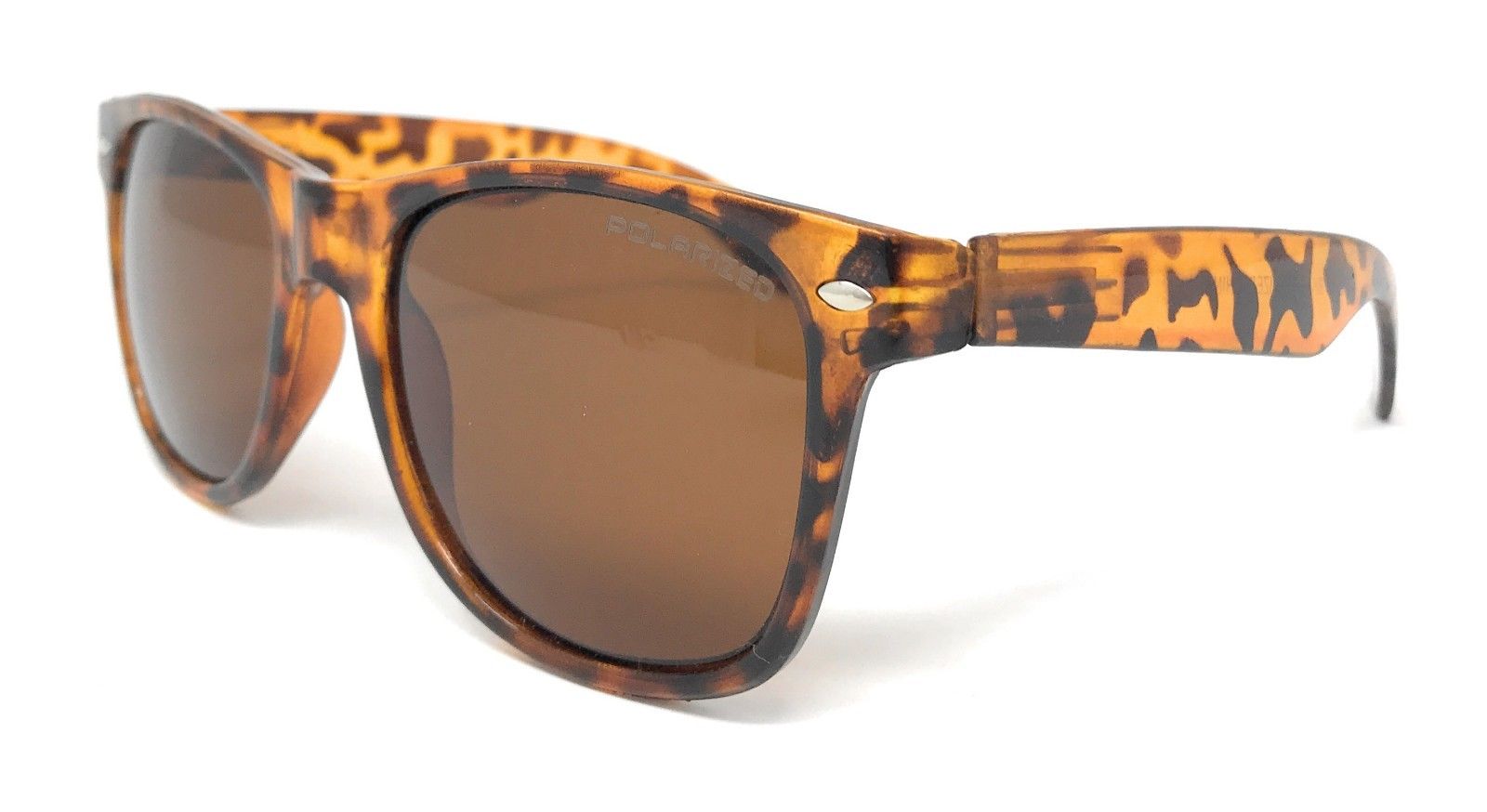 Polarized Sunglasses Classic Way Bamboo Mirror Mens Womens Teens-Black (lens) Black (frame)-