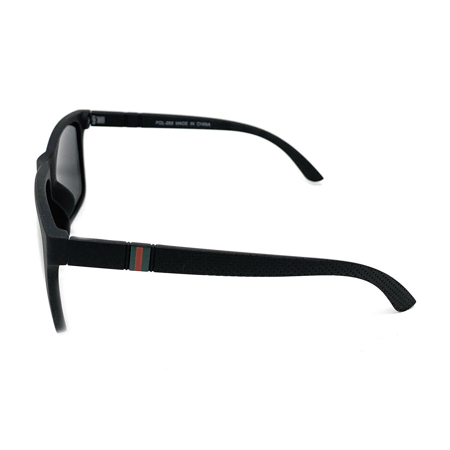 Polarized Sunglasses Classic Style Lens Driving Fishing Mens Womens With Pouch-Black Gloss-