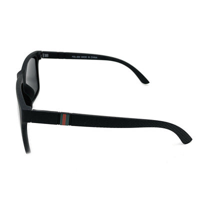 Polarized Sunglasses Classic Style Lens Driving Fishing Mens Womens With Pouch-Black Gloss-