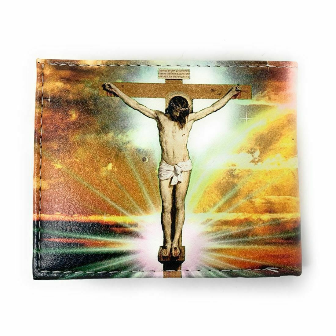 Christian Jesus Bifold Wallets In Gift Box Mens Womens Kids-LL-FATIMA-