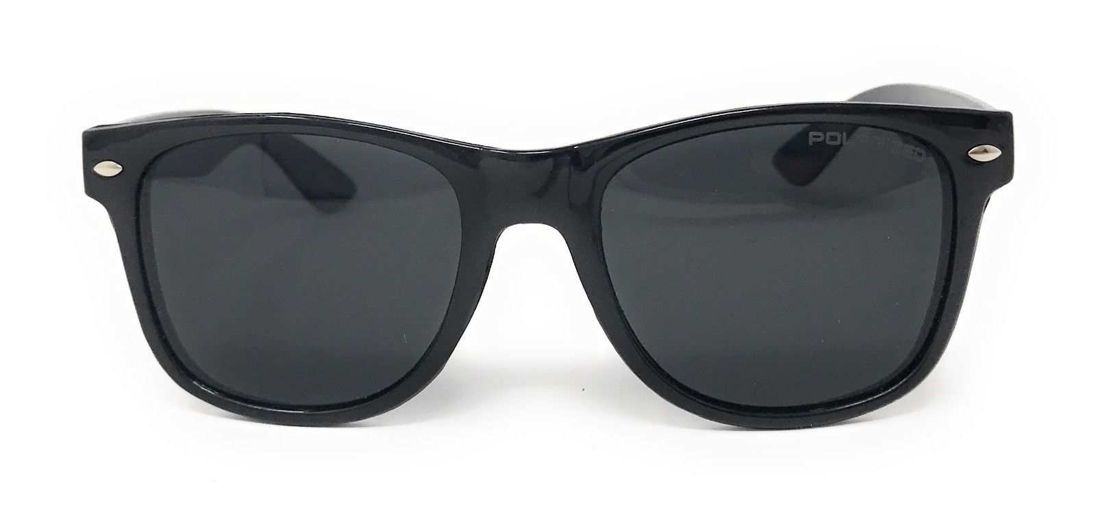 Classic Polarized Sunglasses Club Aviator Bamboo Sports Mirror Men's Women's-Black (lens) Black (frame)-