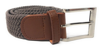 Casaba Stretch Braided Golf Belts Woven Elastic Adjustable Fit Mens Womens-Olive-Small-