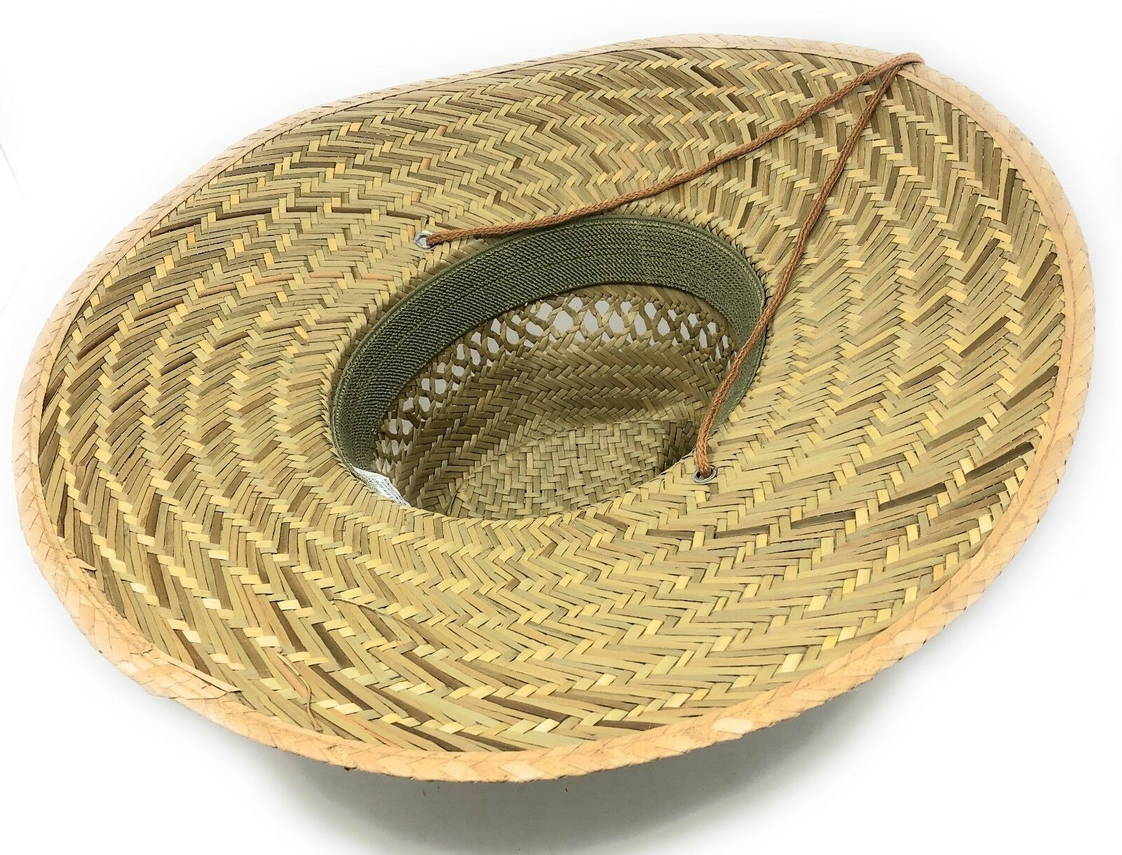 Stylish Straw Hats Caps Lifeguard Sombrero Postal Sun Beach Wide Brim Unisex-Plain-