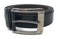 Casaba Italian Style Genuine Leather Mens Waist Buckle Belts 1.5 Inch Width-Black-Small (30"-32")-