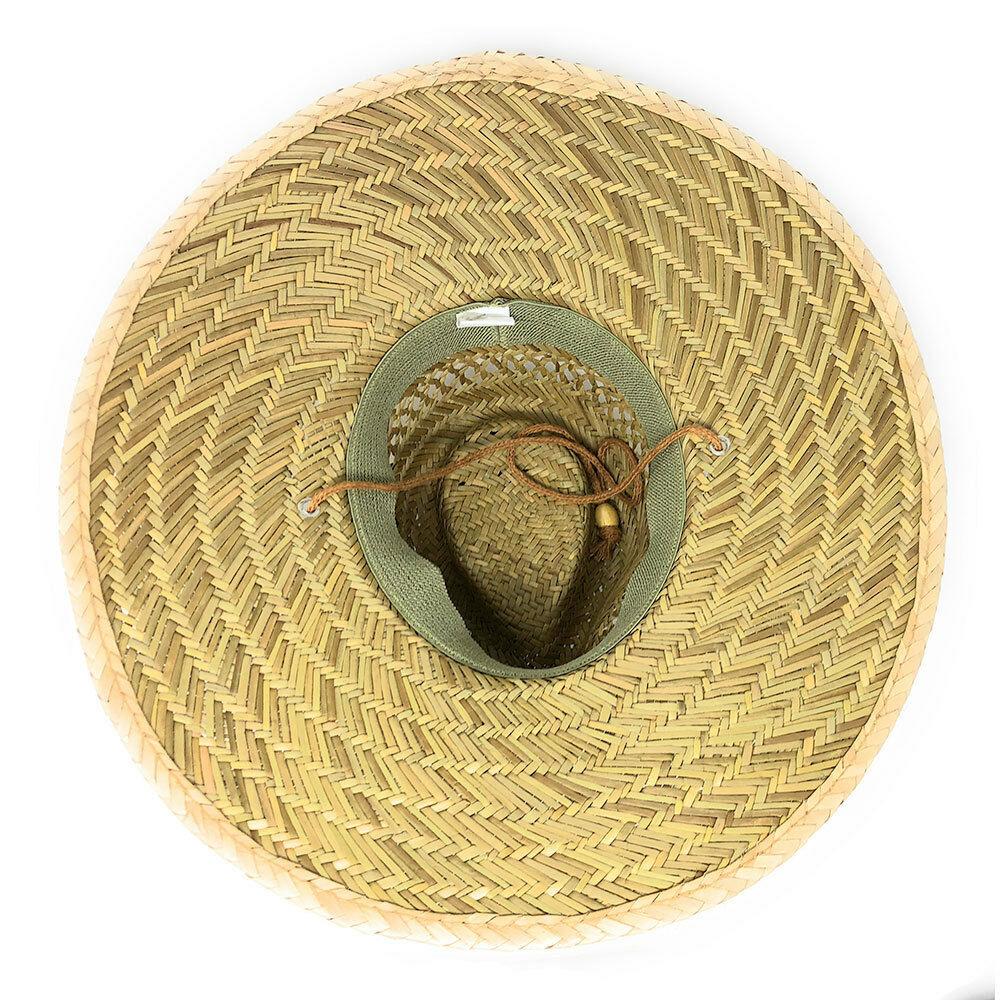 Stylish Straw Hats Caps Lifeguard Sombrero Postal Sun Beach Wide Brim Unisex-Plain-