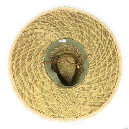 Stylish Straw Hats Caps Lifeguard Sombrero Postal Sun Beach Wide Brim Unisex-Plain-