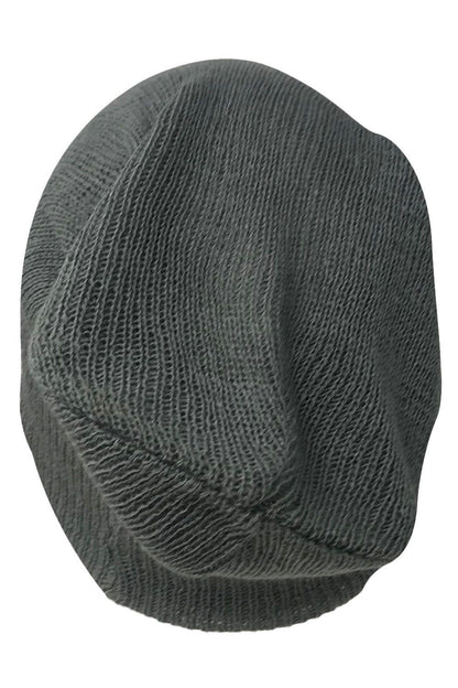 Casaba Stylish Long Slouch Beanies for Men Women 12 inch Skull Cap Toboggan Hat-Black-