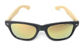 Classic Polarized Sunglasses Club Aviator Bamboo Sports Mirror Men's Women's-Pink Mirror / Light Bamboo-