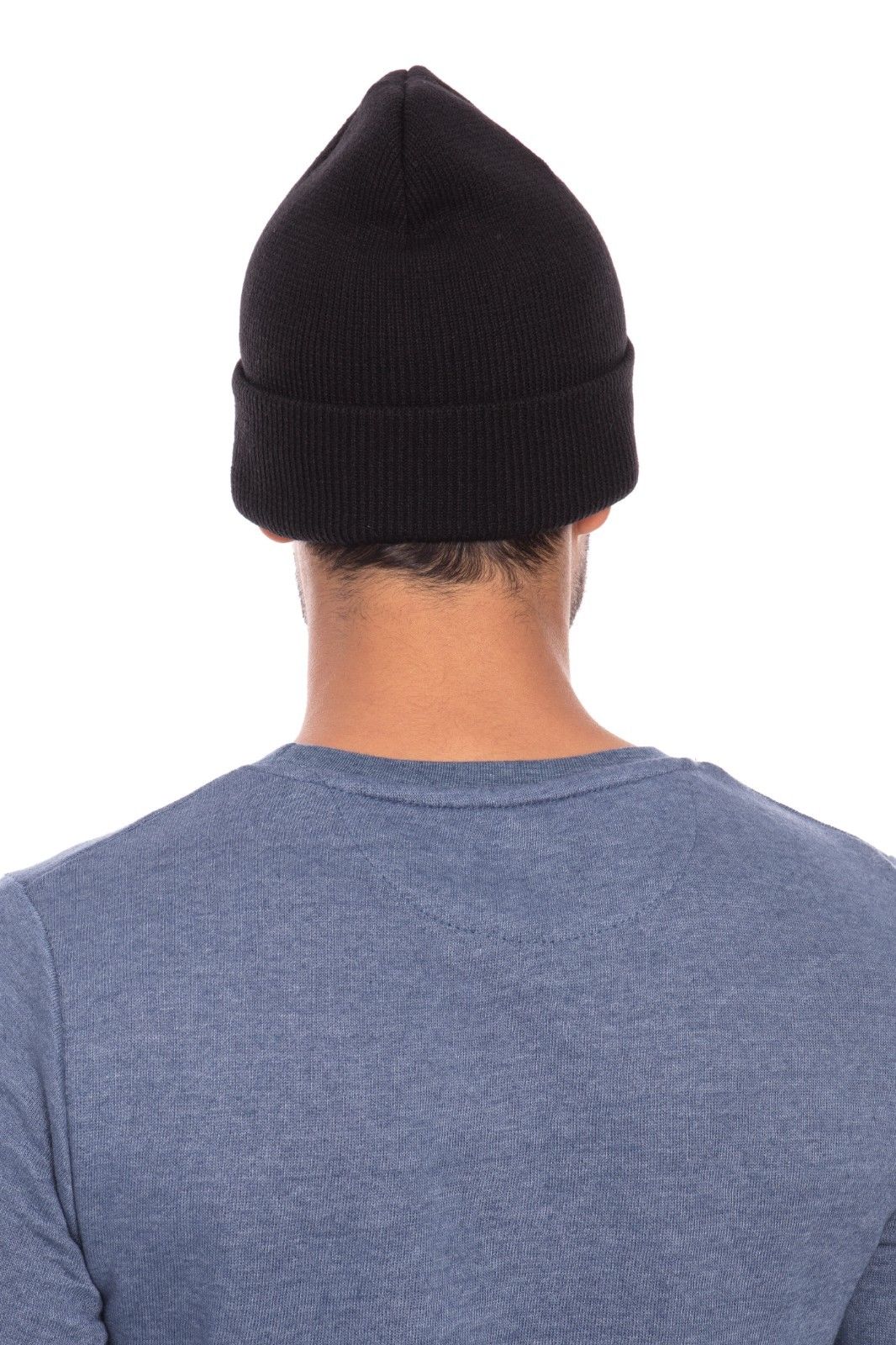 Casaba Warm Winter Beanies Hat Cap for Men Women Toboggan Cuffed Knit Slouch-Black-