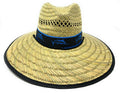 Stylish Straw Hats Caps Lifeguard Sombrero Postal Sun Beach Wide Brim Unisex-Fish - Black-
