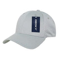 Decky Mesh Jersey Flex Structured Dad Baseball Hats Caps Unisex-Gray-