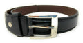 Casaba Italian Style Leather Belts for Kids Boys 2 to 10 years-Black-S-