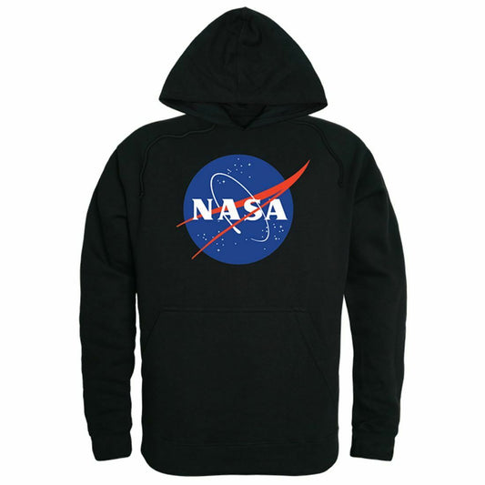 NASA Official Logo Hoodie Sweatshirts Unisex-Black-S-