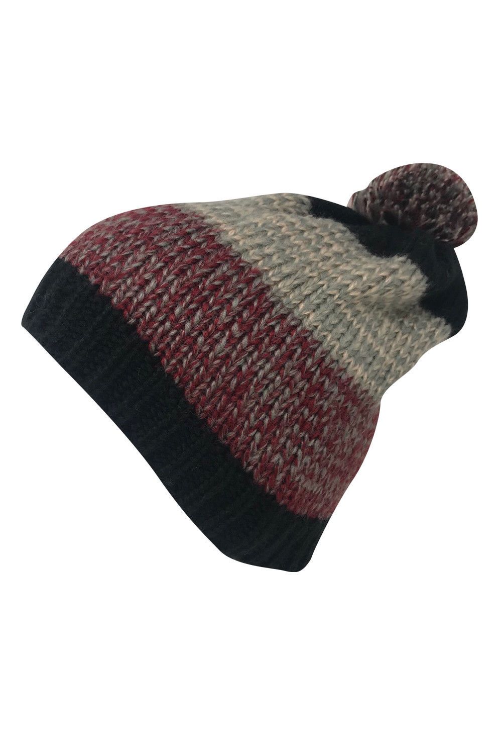 Casaba Festive Warm Winter Beanies Toboggan Pom for Men Women Thick Caps Hats-Black-