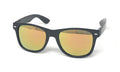 Polarized Sunglasses Classic Way Bamboo Mirror Mens Womens Teens-Pink Mirror / Black (frame)-