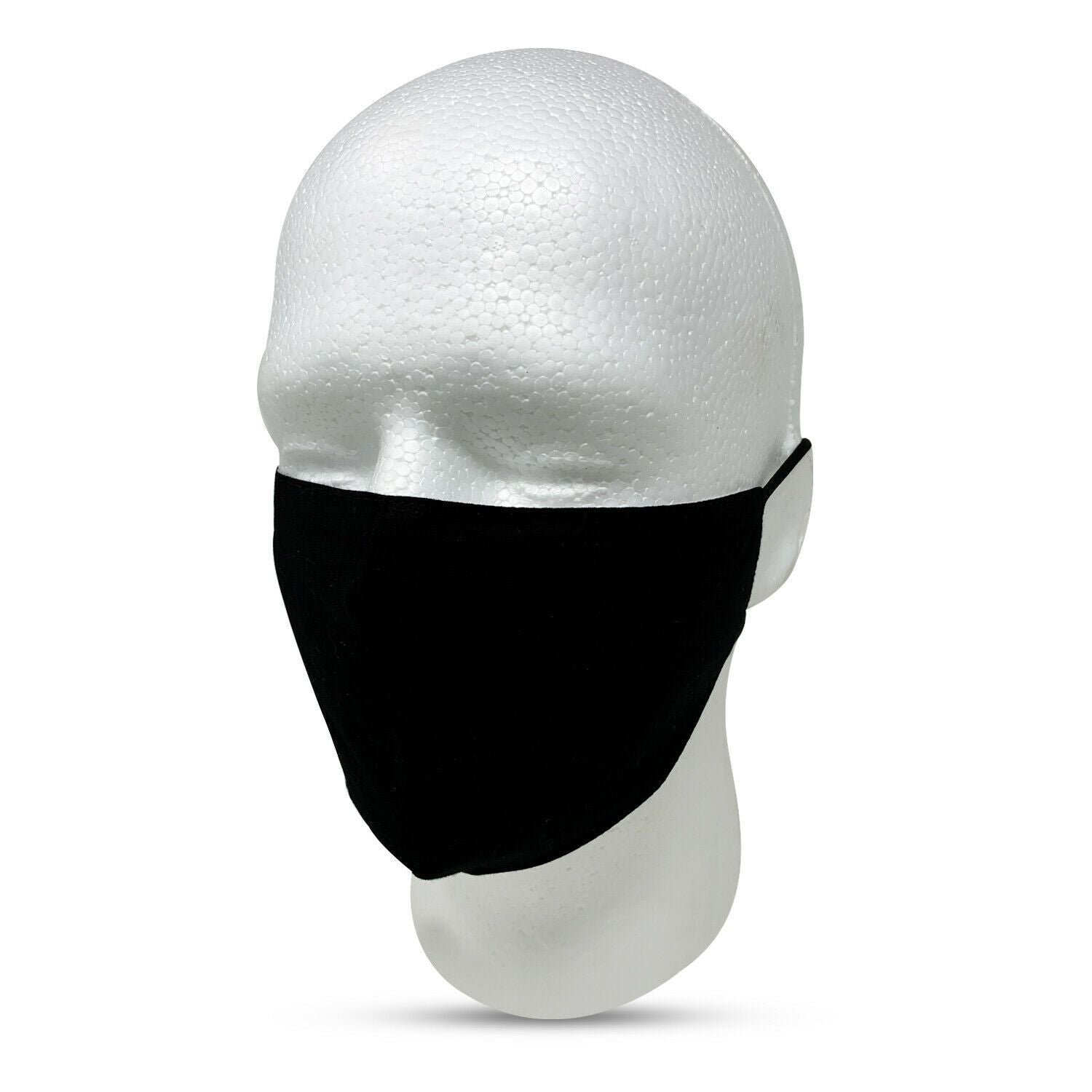 Cotton Face Mask Washable Cloth Masks Mouth Nose Reusable 2-Ply Double Layer Covering Adjustable Ear Pack-1 Piece-