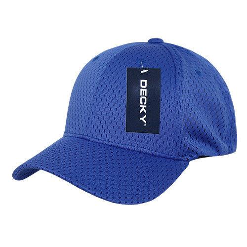 Decky Mesh Jersey Flex Structured Dad Baseball Hats Caps Unisex-Black-